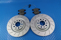 Alfa Romeo Stelvio rear brake pads & drilled upgraded rotors TopEuro #11341
