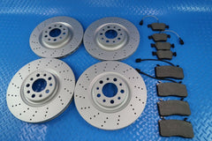 Alfa Romeo Giulia front rear brake pads & drilled rotors TopEuro #11327