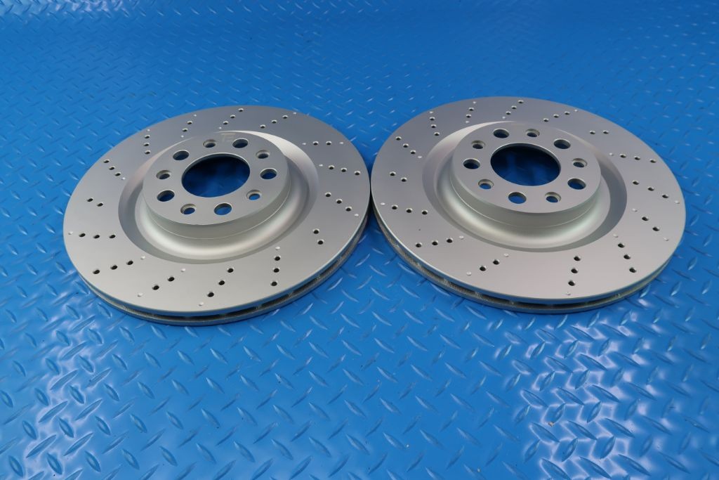 Alfa Romeo Stelvio rear brake pads & drilled upgraded rotors TopEuro #11341