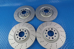 Alfa Romeo Giulia front & rear brake rotors drilled upgrade TopEuro #11329