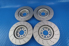 Alfa Romeo Giulia front & rear brake rotors drilled upgrade TopEuro #11329