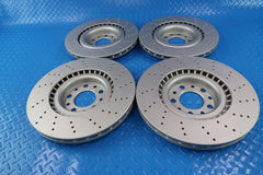 Alfa Romeo Giulia front & rear brake rotors drilled upgrade TopEuro #11329