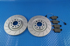 Alfa Romeo Stelvio rear brake pads & drilled upgraded rotors TopEuro #11340