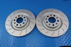 Alfa Romeo Stelvio rear brake pads & drilled upgraded rotors TopEuro #11340