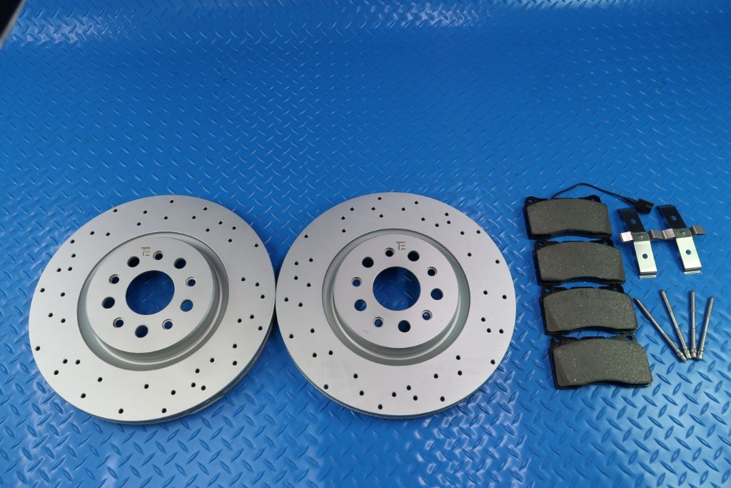 Maserati Ghibli Base front brake pads & drilled upgraded rotors #11342