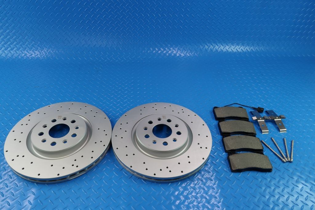 Maserati Ghibli Base front brake pads & drilled upgraded rotors #11342