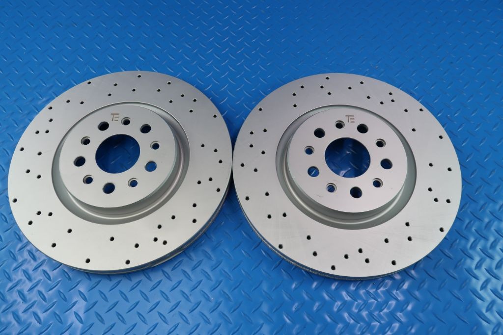 Maserati Ghibli Base front brake disc drilled upgraded rotors #11343