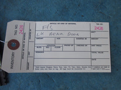 Bentley Flying Spur left rear quarter glass trim molding moulding #2426