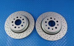 Maserati Ghibli Base rear drilled upgraded brake rotors #11345