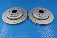 Maserati Ghibli Base rear drilled upgraded brake rotors #11345