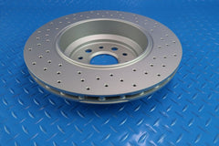 Maserati Ghibli Base rear drilled upgraded brake rotors #11345