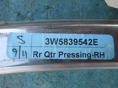 Bentley Flying Spur right rear quarter glass trim molding moulding #2435