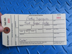 Bentley Continental Supersports front bumper center grille #0894