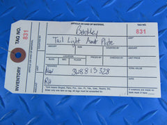 Bentley Continental GT GTC right tail light mounting plate #0831