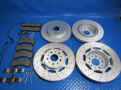 Maserati GranTurismo Gt front rear brake pads rotors PREMIUM QUALITY #6742