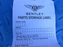 Bentley Flying Spur GT GTC right front wheel housing end plate #0820