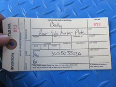 Bentley Continental Flying Spur right rear side member plate panel #0813