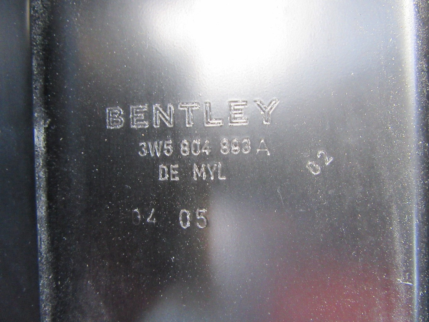 Bentley Flying Spur left rear side member plate panel #0814