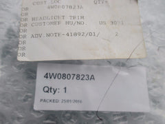 Bentley Gt Gtc left outer headlight chrome trim ring new