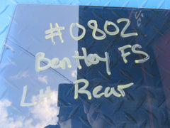 Bentley Continental Flying Spur left rear door window glass #0802