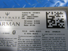 Maserati Ghibli information radio navigation display touch screen #6613