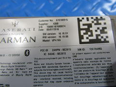 Maserati Ghibli information navigation radio display touch screen #6790