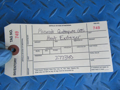 Maserati Quattroporte GTS oil heater exchanger #0749