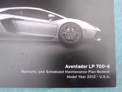 Lamborghini Aventador Owners Manual Handbook