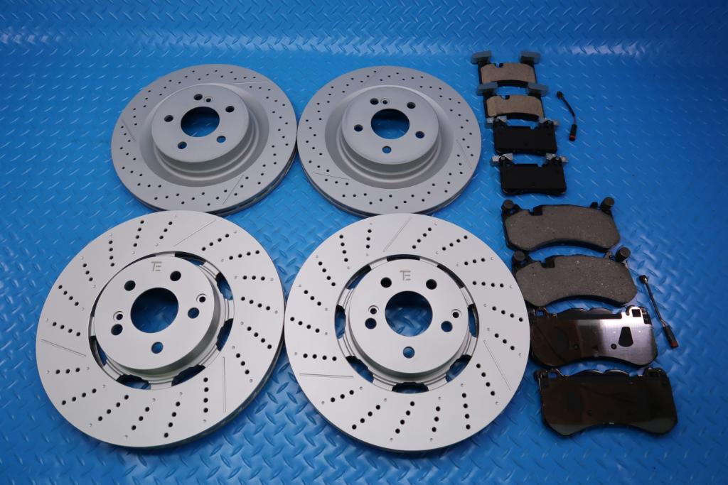 Mercedes Benz C63 Amg front rear brake pads & rotors TopEuro #13008