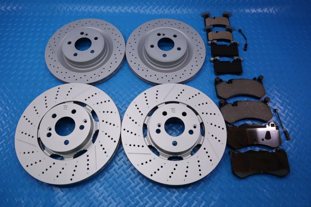 Mercedes Benz C63 Amg front rear brake pads & rotors TopEuro #13008