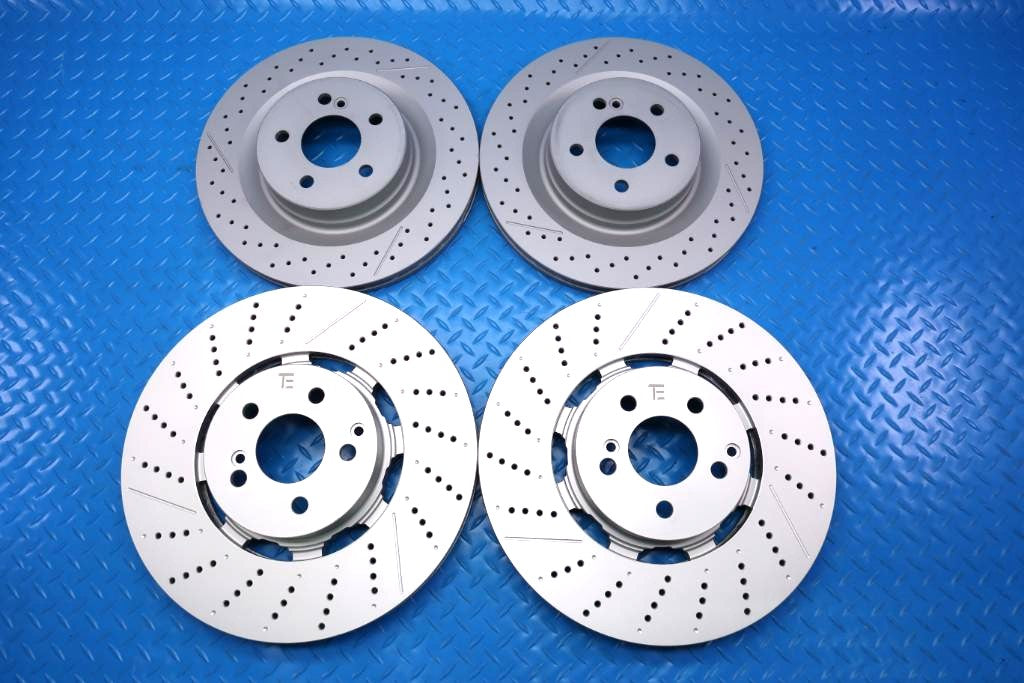 Mercedes Benz C63 Amg front rear brake disc rotors TopEuro #13009