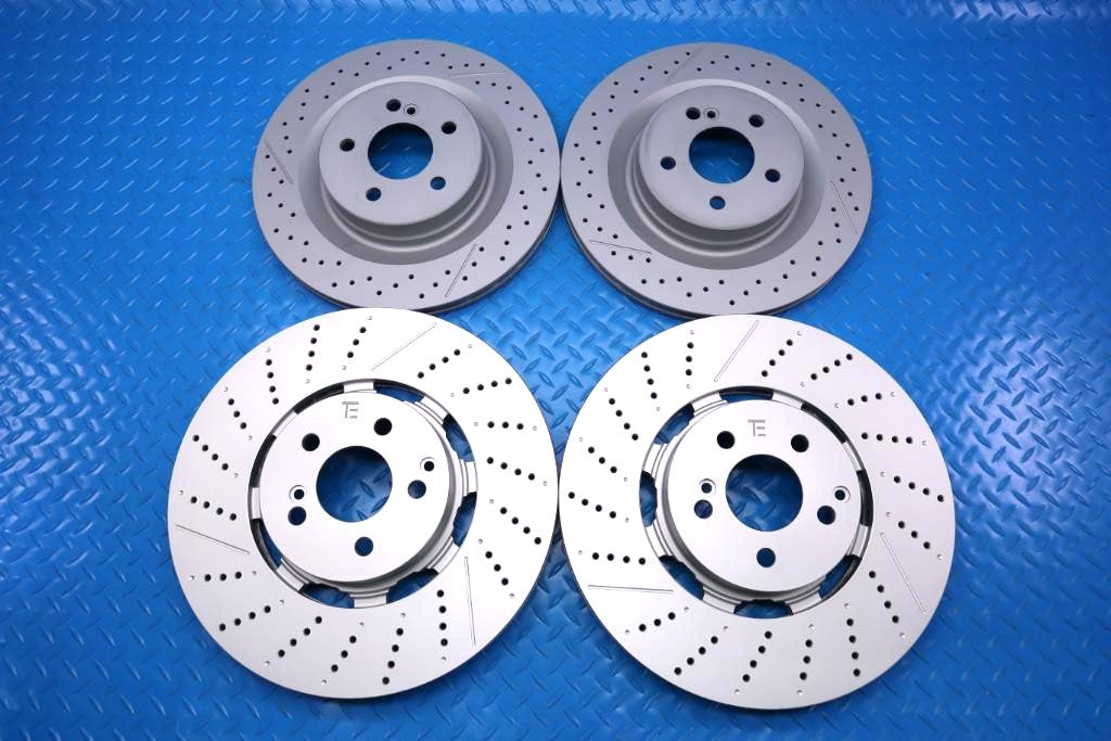 Mercedes Benz C63 Amg front rear brake disc rotors TopEuro #13009