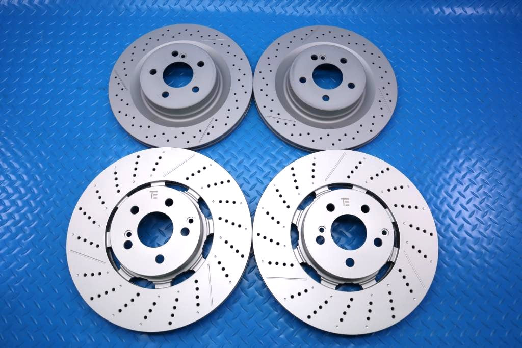 Mercedes Benz C63 Amg front rear brake disc rotors TopEuro #13009