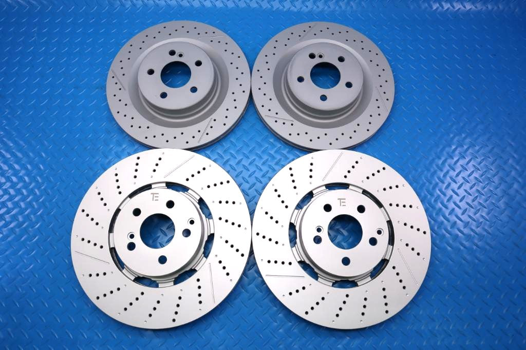 Mercedes Benz C63 Amg front rear brake disc rotors TopEuro #13009
