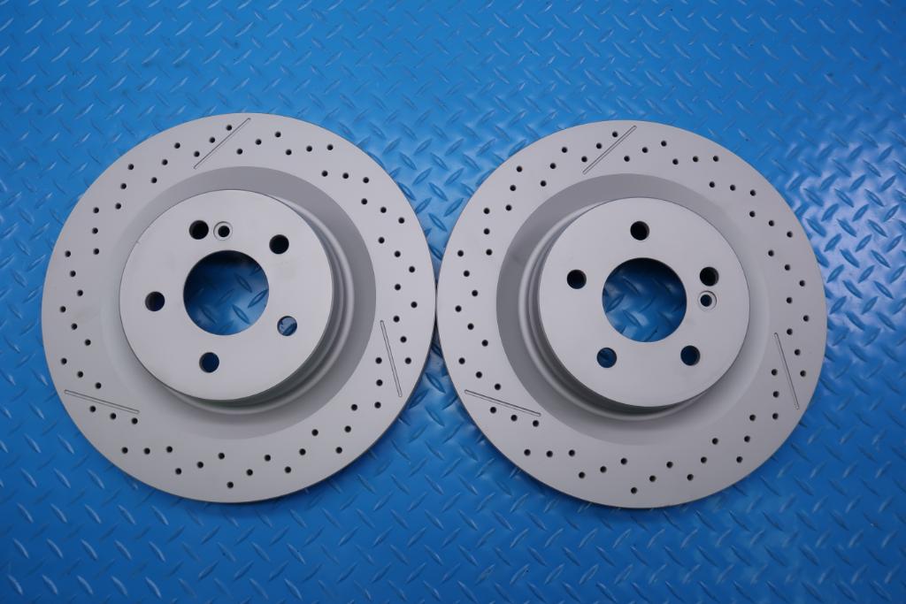 Mercedes Benz C63 Amg rear brake disk rotors TopEuro #13012