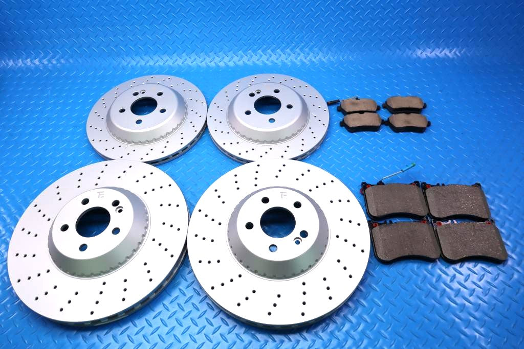 Mercedes S class S550 S560 S450 front and rear brake pads & rotors TopEuro #12501