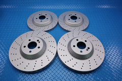 Mercedes S class S550 S550e S560 S450 front rear brake disc rotors TopEuro #12485
