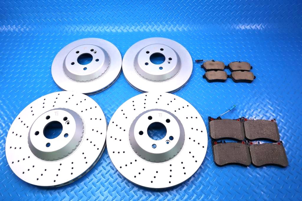 Mercedes S class S550 S560 S450 front and rear brake pads & rotors TopEuro #12475