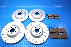 Mercedes S class S550 S560 S450 front and rear brake pads & rotors TopEuro #12475