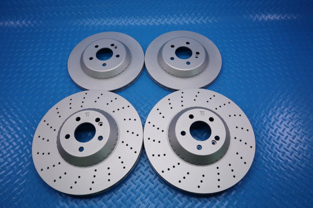 Mercedes S class S550 S560 S450 front and rear brake rotors TopEuro #12477