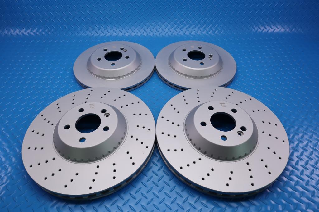 Mercedes S class S550 S560 S450 front and rear brake rotors TopEuro #12477