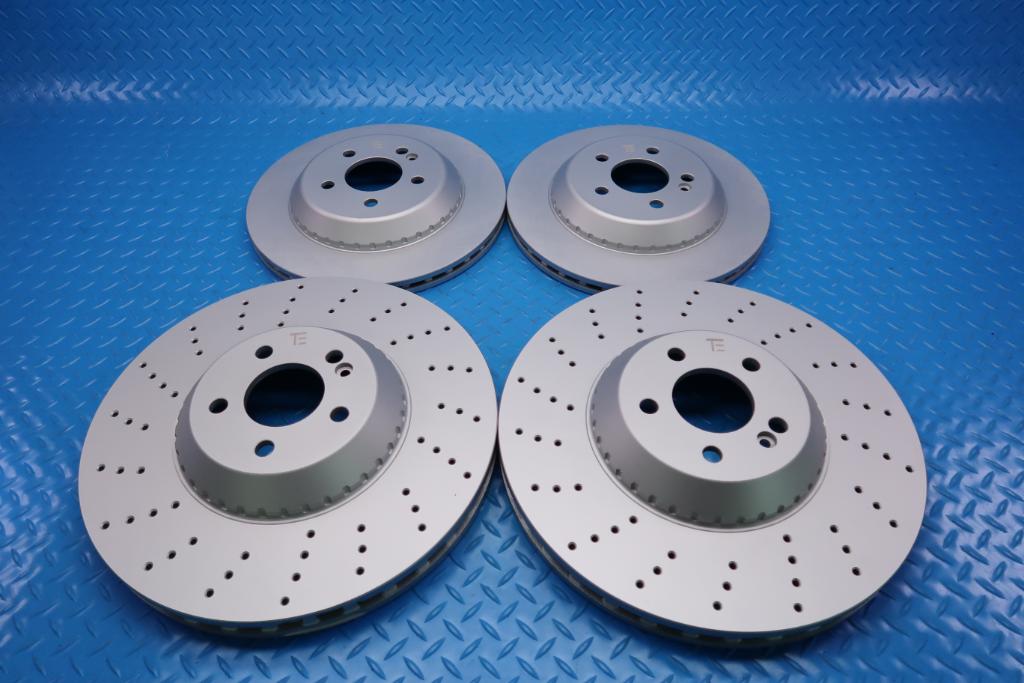 Mercedes S class S550 S560 S450 front and rear brake rotors TopEuro #12477