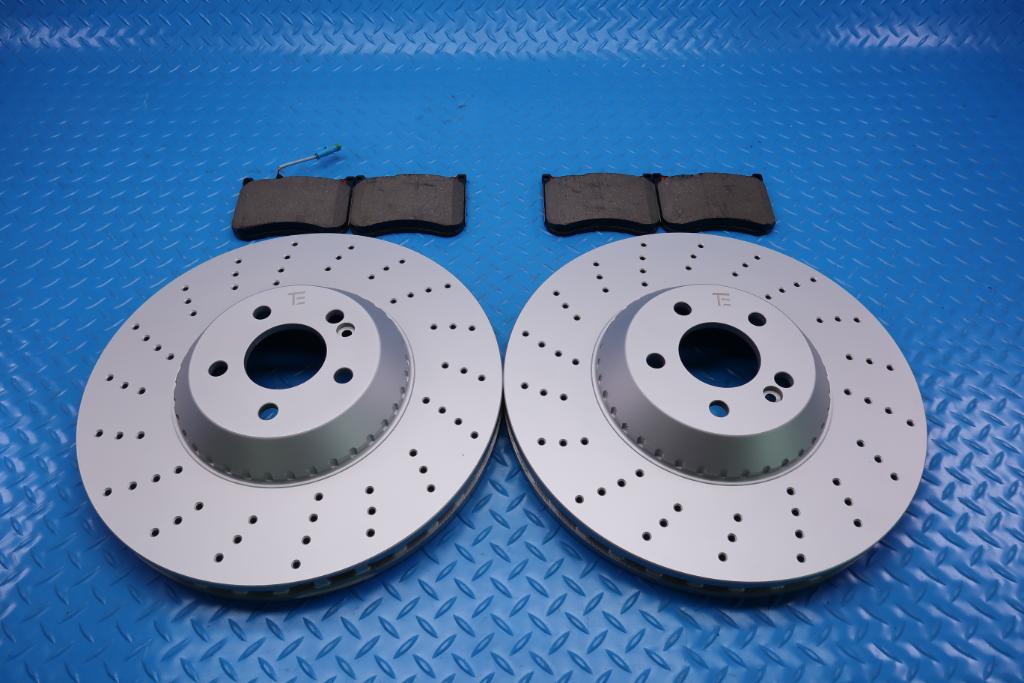 Mercedes S class S550 front brake pads & rotors TopEuro #12478