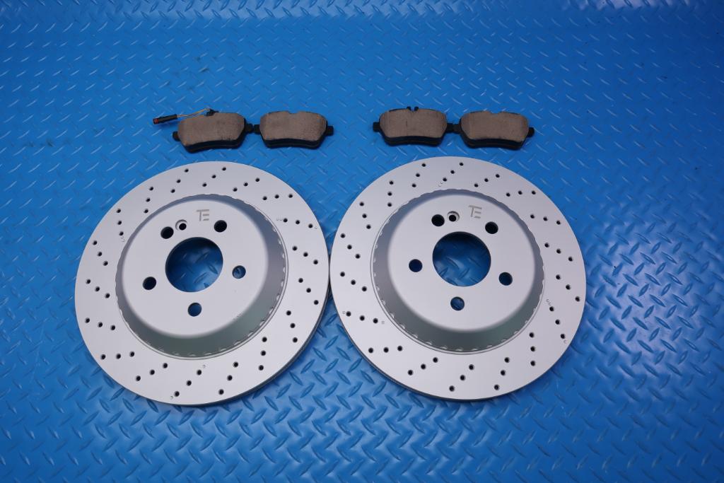 Mercedes S class S550 S550e S560 S450 rear brake pads & rotors TopEuro #12486