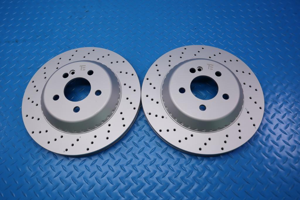 Mercedes S class S550 S550e S560 S450 rear brake disc rotors TopEuro #12487