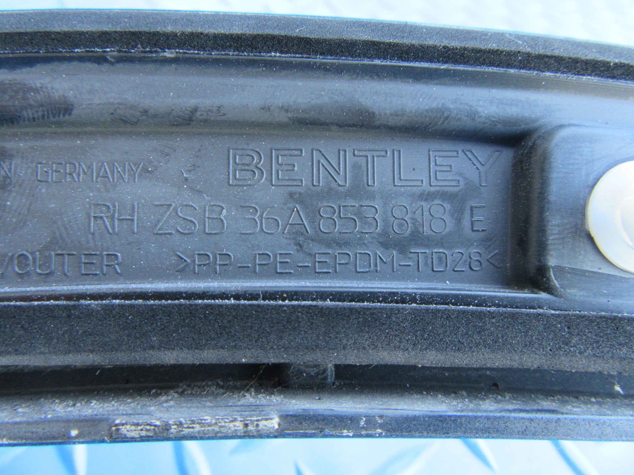 Bentley Bentayga right rear rearward wheel arch trim #2241