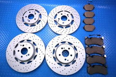Mercedes E63 AMG S front rear brake pads & rotors Low Dust TopEuro #13017