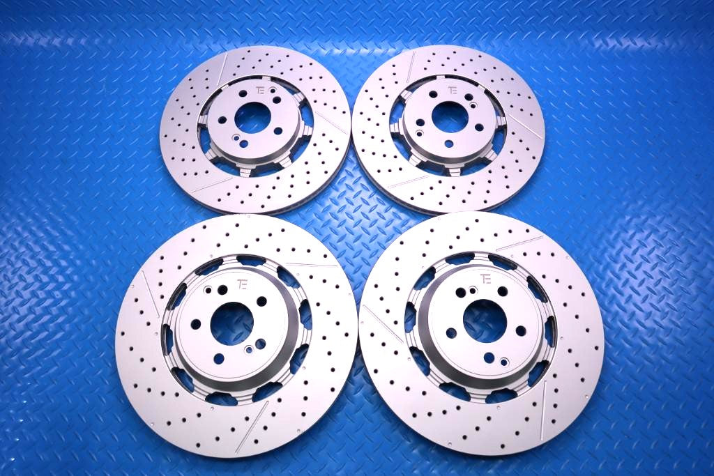 Mercedes E63 AMG S front rear brake disk rotors TopEuro #13018