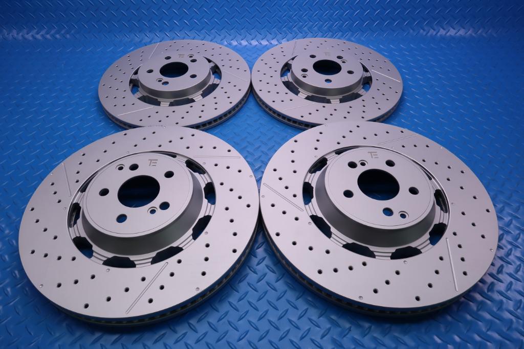 Mercedes E63 AMG S front & rear brake disc rotors TopEuro #12520