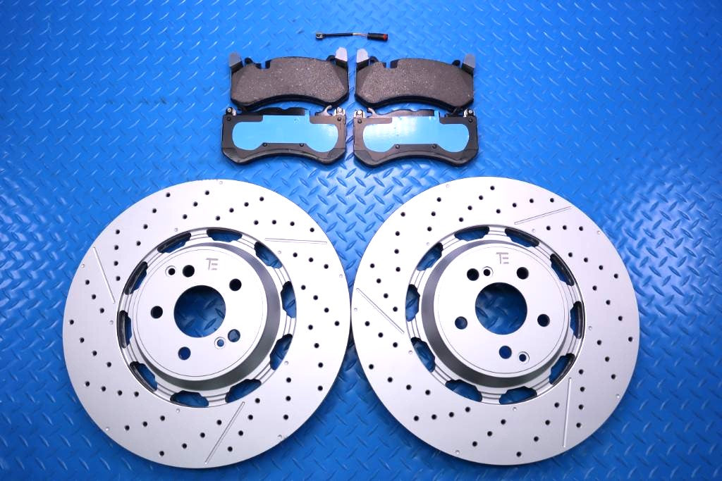 Mercedes E63 AMG S Glc63 Gt53 Gt63 front brake pads & rotors Low Dust TopEuro #13019